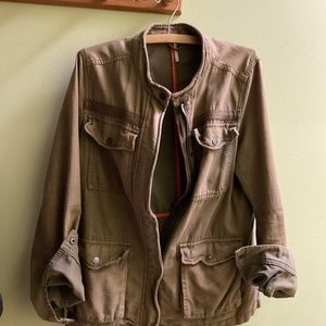 FreePeople army canvas jacket